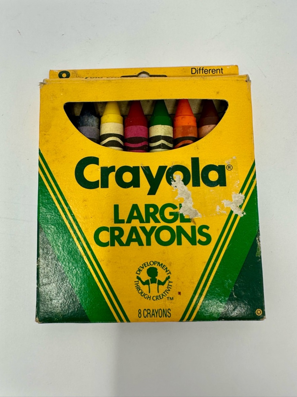 Vintage 1988 Crayola Large Crayons 8ct Binney & Smith A1
